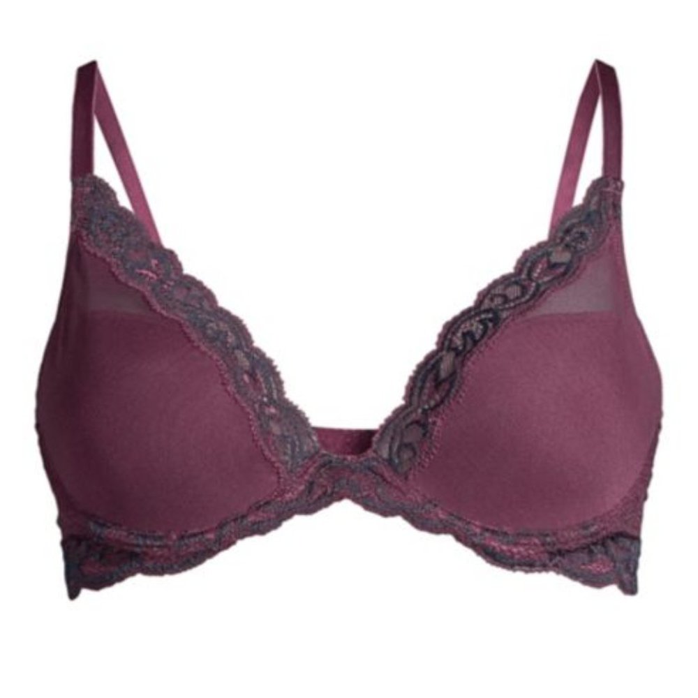 Natori Feathers Contour Plunge Bra 32D